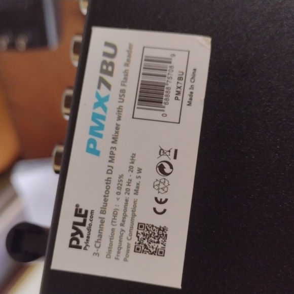 Pyle PMX7BU AudioDJ MP3 Mixer with Power Adapter NWT - Picture 6 of 6